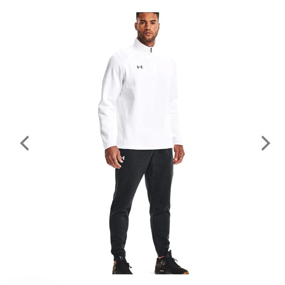 Men under armour loose coupe homes hustle fleece jogger brand new size XXL gray - Picture 4 of 6